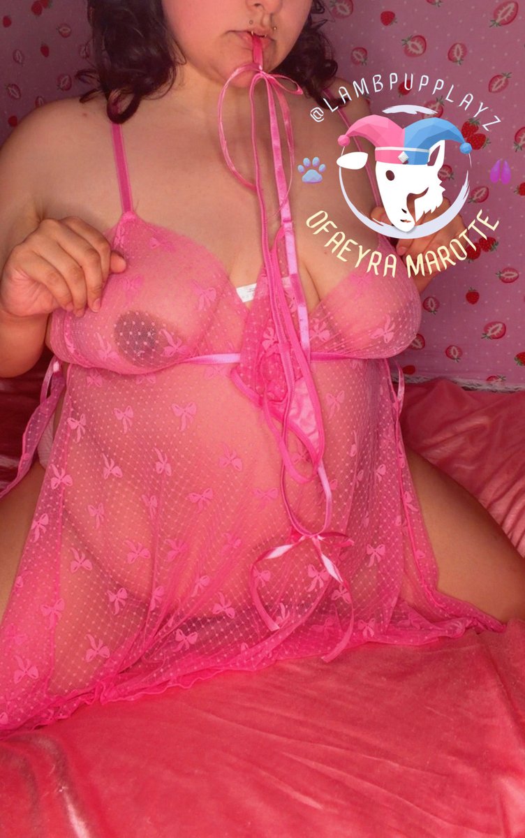 LambPupPlayz's tweet photo. Pretty in pink 💗 new lingerie, which pose is your favorite? 1 2 3? https://t.co/dWd6e2mGIJ