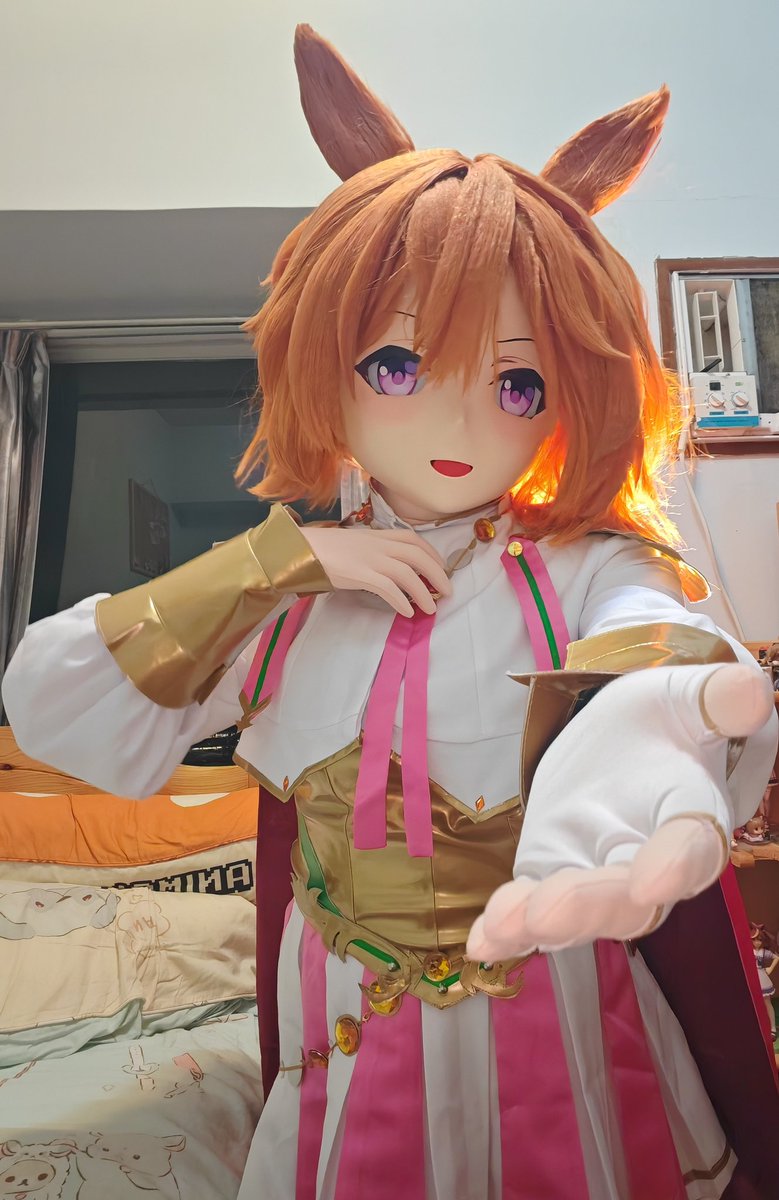 gewehrderfolf's tweet photo. 哈哈哈哈！世紀末霸王歸來！
＃着ぐるみ
#kigurumi
＃ウマ娘
#umamusume https://t.co/GWjz2ZmnyC