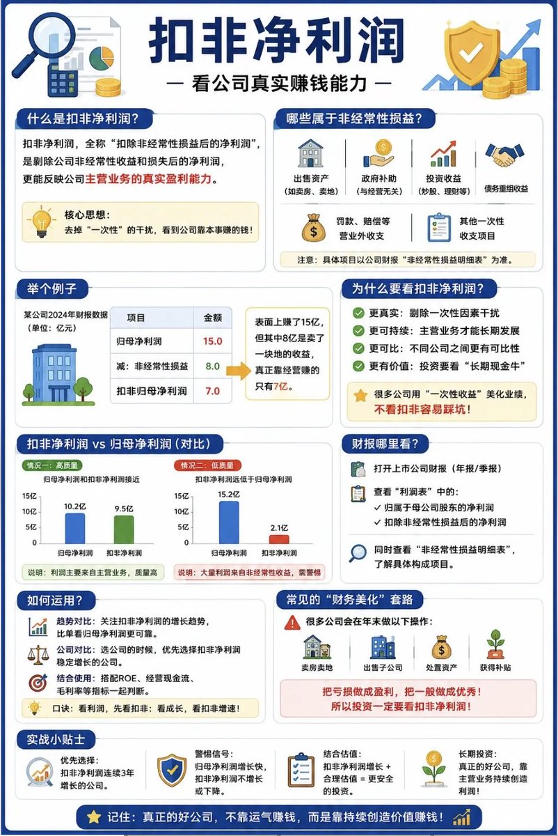 LuBtc888's tweet photo. 一图看懂：

什么是PE(市盈率)？
什么是PB(市净率)？
什么是ROE(净资产收益率)？
什么是扣非净利润？ https://t.co/mkk3M6BFuf