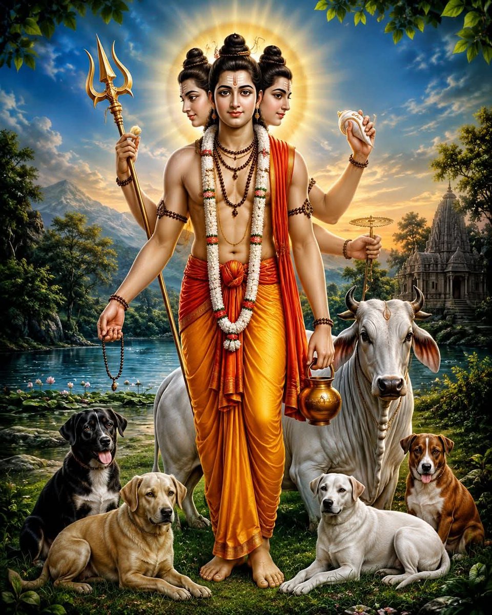 Girija_pethe's tweet photo. गुरुर्ब्रह्मा गुरुर्विष्णु गुरुर्देवो महेश्वरा |
गुरु साक्षात परब्रम्ह तस्मै श्री गुरुवे नमः ||
अवधूतचिंतन श्री गुरुदेव दत्त 🙏 🚩 https://t.co/t4KNUHMjD5