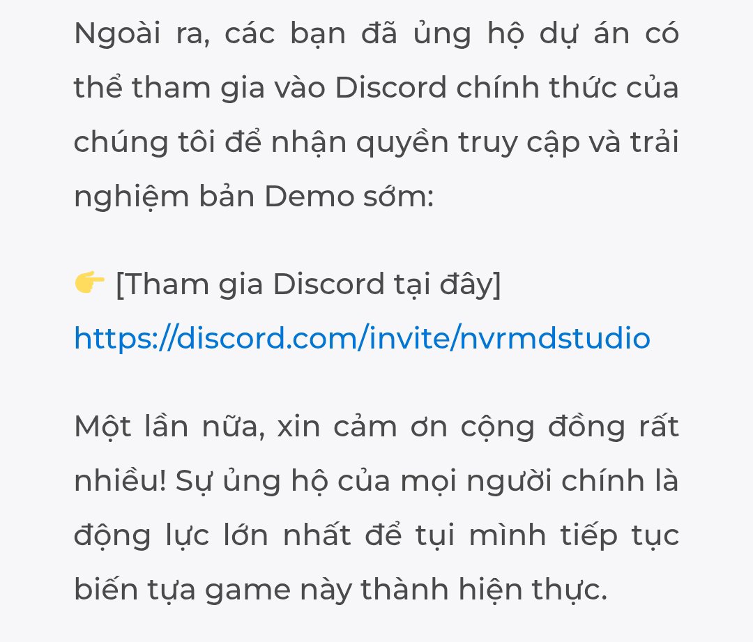 NvrmdStudio_VN's tweet photo. để nói về gửi demo thì studio có ghi rõ ở trong trang crowdfunding và trong Discord cũng đã thông báo và update demo đến 1.033 rồi ạ https://t.co/R4TAAQywvE