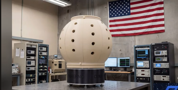 iHLS1's tweet photo. A New Anti-Drone Turret Fires in Every Direction at Once: Small drone swarms are becoming increasingly difficult to stop using traditional air-defense systems. Conventional remotely operated gun turrets usually rely on… https://t.co/AhEMCHJFu4 Visit https://t.co/d3046xxCA0 https://t.co/vATyflnJO5