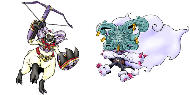 IdeusEidolon's tweet photo. The Shikyōjū are fitting last stage Ultimate forms for certain Devas. 
Mihiramon → Yihumon
Pajiramon → Taotiemon
Vikaralamon → Taowumon

While the first Shikyōjū has its own orthodox evolution line being, 
Lianpumon → Xingtianmon → Dijiangmon https://t.co/xMjdht1OLR