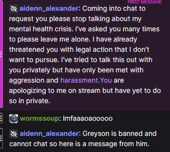 sammethyst_'s tweet photo. I think that attempting to threaten someone into silence with legal threats should tell you all you need to know about graaavel's character. shep stated *MULTIPLE TIMES* that he would be leaving grav out of the situation and would not be talking about his crisis whatsoever. https://t.co/O6bFLwC2Ol