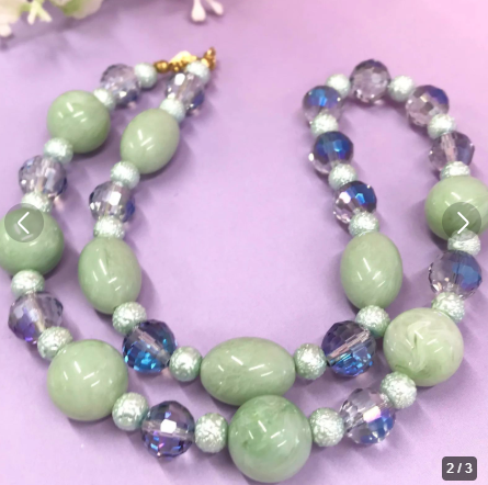 cocorety45's tweet photo. ネックレス　「ビーズネックレス」NO.4388で検索

「爽やかミントグリーンに輝くクリスタル。
優しい色合いで毎日を優しく包むビーズネックレス」￥2,000 https://t.co/LuWG6QVT9Q