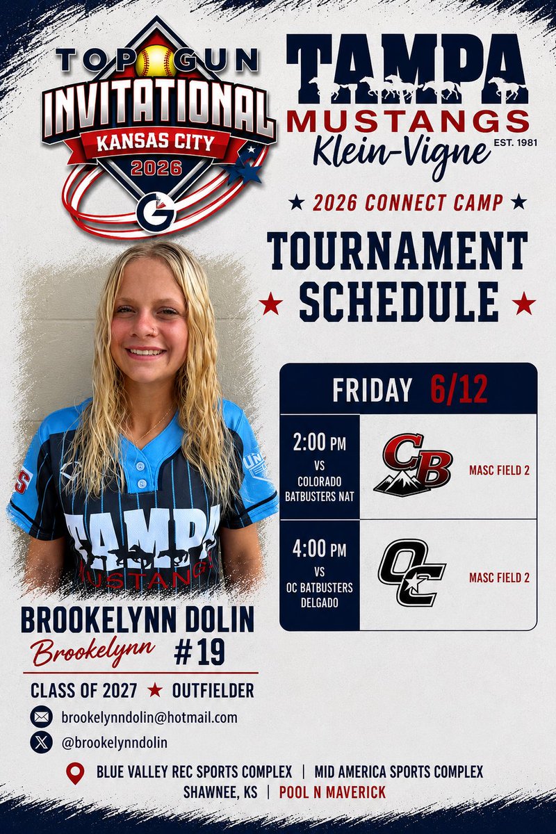 BrookelynnDolin's tweet photo. Top Gun Day 1. We are 2-0. First game 11-0 and 2nd game 4-2. Some of my fav hits and schedule for tomorrow.

#connectkc #melbournebulldogs #melhighsoftball #Senior #athlete #uncommitted2027 #travelsoftball #outfield #lefty #slapper #uncommitted #highschoolsoftball #highschool #triplethreat #highschoolseason #summer

@TGETalent
@tagupSoftball @LineDsoftball 
@MaggieMrowka  @SportPrepX
@CoachCamacho27 @scan1ansports
@Topsiswear @THEWOWSB
@e_newellcoach @TampaMustangsKV
@TheeSBReport
@TopPreps @coachmegsmith
@MustangsRene @melhighsoftball
@UWAA_United @jmrw20 @YAthletesF
@AcesSpotlight @twin2_xiary96
@UbrZati @PGFnetwork 
@TrinityFitCF @MizunoSportsUSA
@MizunoFPitchNA @UACoachMurphy
@lmcmahon7 @KaylaBraud1 @adamarbour @AdamP_TROY
@KarenWeekly @iveykane_11
@coachmegsmith
@Coach_A_Mo @sbcoach_scottie 
@CoachJStan @defo25 @whitjones25