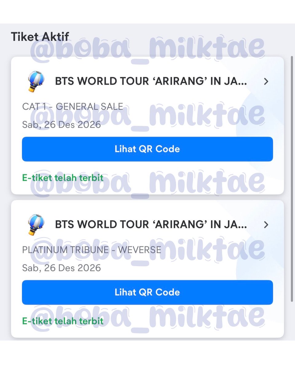 boba๐ชธ| ticketing jastip tweet media