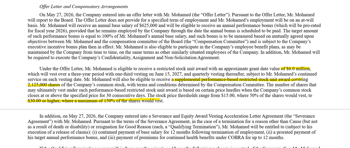 seekingvalue2's tweet photo. No wonder why Wael Mohamed left retirement to join $RPD Rapid7. If he turns this ship around and exits for $30+ (~$2.1B EV, 2.5x ARR), he stands to make $100m in stock alone! JANA Partners 🔥 w/ a VERY LARGE carrot $TENB $QLYS $CRWD $PANW $ZS $OKTA  https://t.co/6bZGbTN469 https://t.co/kR9uhPhTHo