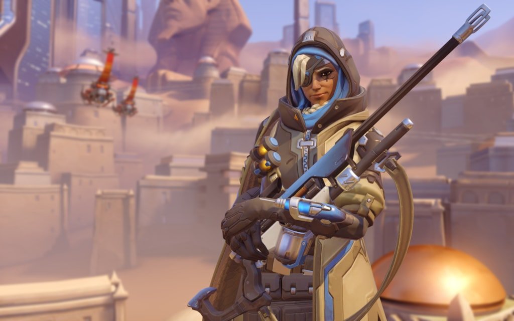 Proto_VI's tweet photo. 10 years ago, Ana was revealed which marks her as the first ever post-launch hero!

Along with that they also released her Origin Story which within it introduced 2 future heroes including Sojourn and Emre! https://t.co/1pGgvnNAij