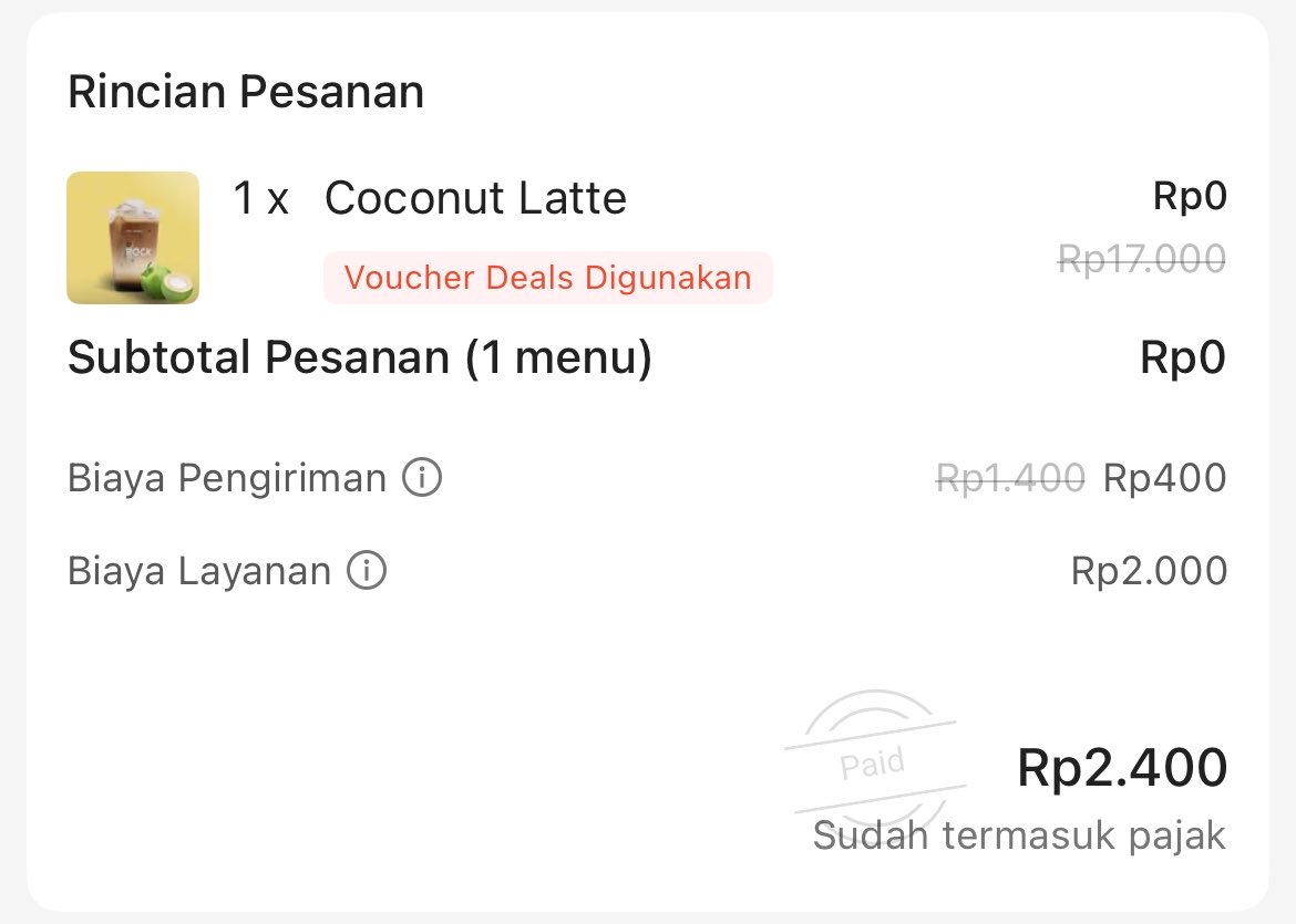 sepfriend's tweet photo. Rock Kopi Seturan Jogja yang varian Coconut Latte, air kelapanya berasa. Jangan lupa pake voucher, sering promo soalnya. 
Cek di sini deh https://t.co/ncJbzCtehW https://t.co/yJT1b3EBx7