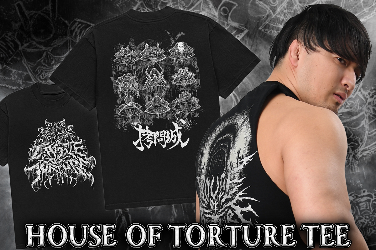 njpw1972's tweet photo. 6.14大阪城ホール大会から発売！
お前ら出ていけ！今日からここは俺たちの城だ！
『HOUSE OF TORTURE「拷問城」Tシャツ』が完成！
https://t.co/X3NCrHKg2E
※水道橋店では6.13(土)14時から発売
#njDOMINION https://t.co/xKtPP2Wu6Q