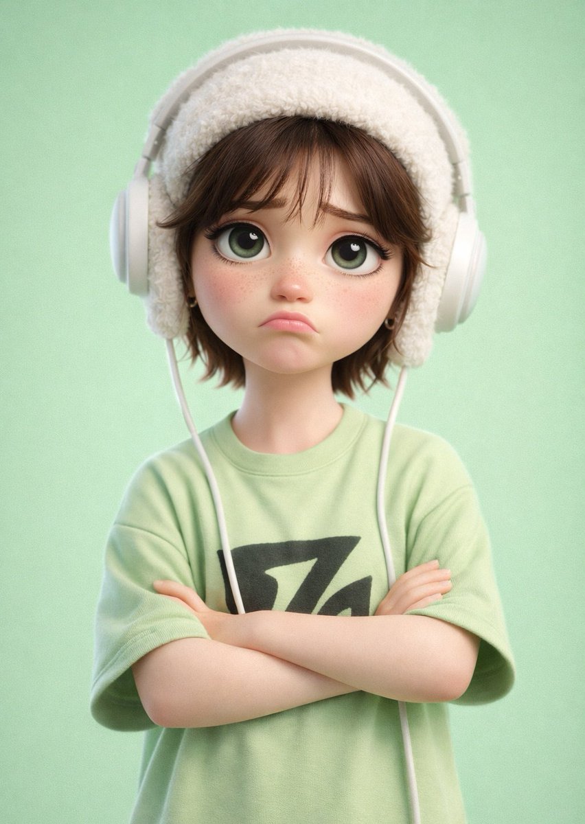 Pixar-Style 3D Cartoon Character