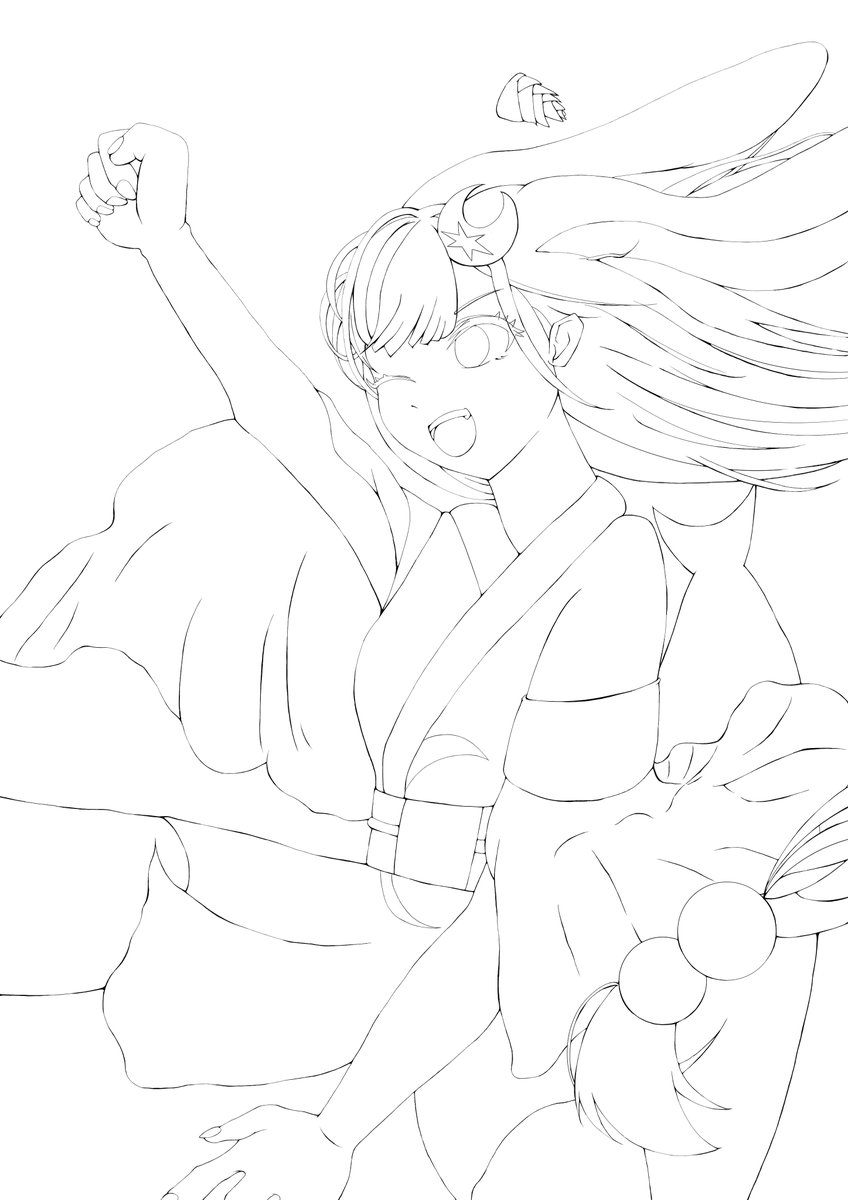 Am2pdok's tweet photo. かぐや 線画
#超かぐや姫
#絵描きさんと繋がりたい https://t.co/mCiXxBimMR