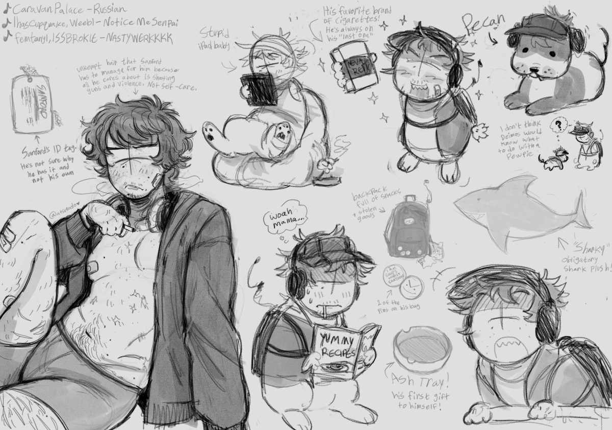 atsutodo's tweet photo. canvases of the guys (except hank) to explore how i draw them lil bit... yeah... #MadnessCombat https://t.co/Y06NaPiyyd