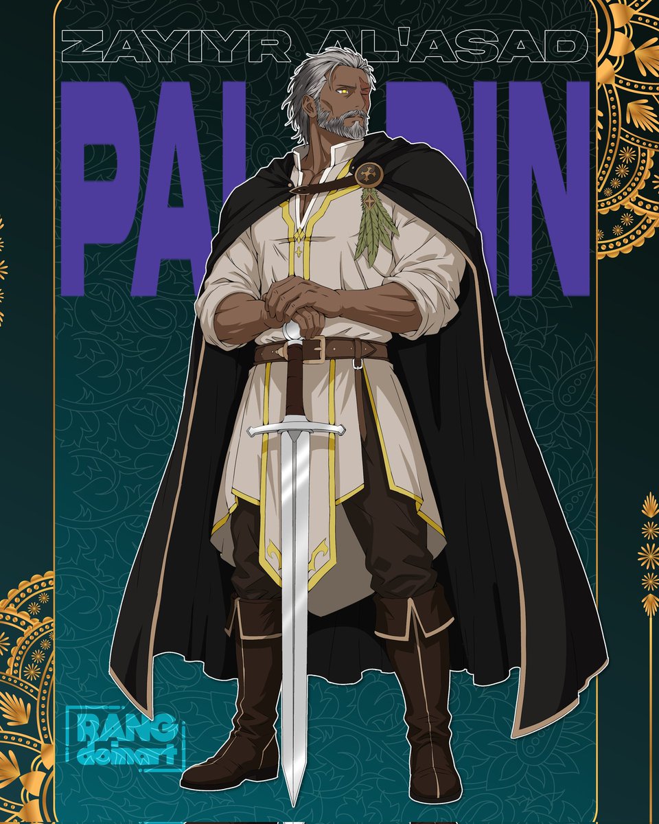 rangdoinartt's tweet photo. DND PLAYER CHARACTER CHRONICLE ENTRY:
🗡️ ZAYIYR AL'ASAD, The Faith Strider

"I built my sanctuary upon their promises, thinking them bedrock. I did not know their words were only sand, shifting in their own ambition."

#DnD #dnd5e https://t.co/mOLM05fZtJ