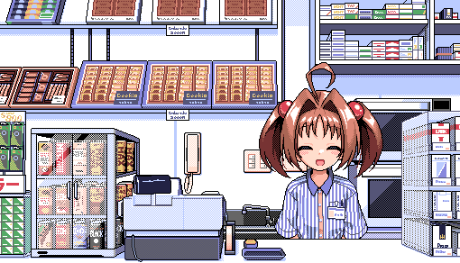 chipushishi's tweet photo. 今作ってるゲームの店長の立ち絵差分たち https://t.co/IfVOmsEmI4