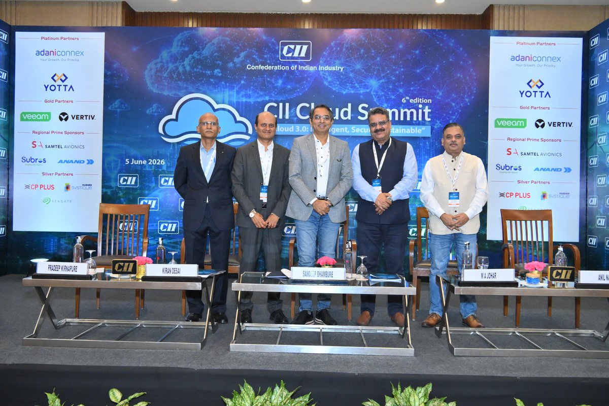 SystiqueStories's tweet photo. Mr. Pradeep Kirnapure, Distinguished Engineer, @hsccorp, was invited as a speaker for a session on “AI-Native Cloud: From Compute to Cognition” at the CII Cloud Summit held at The LaLiT, New Delhi. Representing HSC as delegates were Mr. @AkshayTyagiHsc, AVP, Mr. Bhupesh Negi, Asst. Manager, and Mr. Hanudeep Satya Chodisetti, Sr. Executive, from the Sales & Marketing team.

Mr. Kirnapure was joined on the panel by Mr. Anil Nama, Chief Information Officer, @CtrlSDC; Mr. Kiran Desai, Global Head – Offer Management & Platform, @nttdata_inc; Mr. M. A. Johar, President – Government Business Vertical, @cpplusglobal; and Mr. Sandeep Bhambure, Managing Director – India & SAARC, @Veeam.

Mr. Kirnapure began by outlining the evolution of cloud offerings—from basic virtual machines to advanced cognitive capabilities such as vision, audio transcription, and language understanding, now available as APIs for building intelligent systems. He also noted that the cloud has become the default data store for modern systems, while advancements in high-performance computing (HPC) have made it possible to run compute-intensive AI workloads closer to the data.

In his concluding remarks, Mr. Kirnapure emphasized, “To build an AI-ready workforce, organizations must invest in workshops and training across all levels, ensuring that senior leadership understands AI’s potential and limitations, while junior teams gain hands-on expertise with the tools and technologies required to implement AI use cases. This has been HSC’s journey toward building AI capability.”

Hughes Systique was also proud to participate as a Silver Partner at the summit.

#CIICloudSummit #Cloud #AI #ArtificialIntelligence #AINative #CloudComputing #CloudAI #IntelligentSystems #Data #AIReady #DataProcessing #Governance #DecisionMaking #Enterprises #Scalability #DigitalTransformation #AIInnovation #Security #Tech #DigitalEngineering #Engineering #CII #HughesSystique #HSC