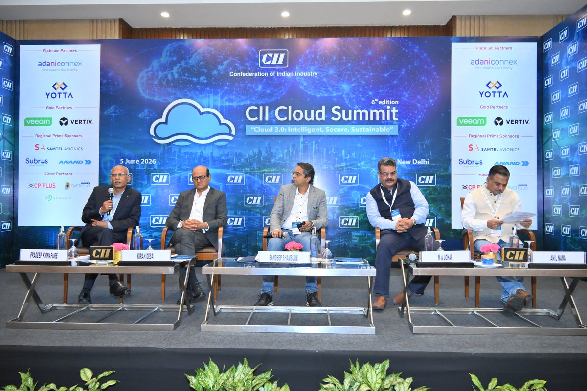 SystiqueStories's tweet photo. Mr. Pradeep Kirnapure, Distinguished Engineer, @hsccorp, was invited as a speaker for a session on “AI-Native Cloud: From Compute to Cognition” at the CII Cloud Summit held at The LaLiT, New Delhi. Representing HSC as delegates were Mr. @AkshayTyagiHsc, AVP, Mr. Bhupesh Negi, Asst. Manager, and Mr. Hanudeep Satya Chodisetti, Sr. Executive, from the Sales & Marketing team.

Mr. Kirnapure was joined on the panel by Mr. Anil Nama, Chief Information Officer, @CtrlSDC; Mr. Kiran Desai, Global Head – Offer Management & Platform, @nttdata_inc; Mr. M. A. Johar, President – Government Business Vertical, @cpplusglobal; and Mr. Sandeep Bhambure, Managing Director – India & SAARC, @Veeam.

Mr. Kirnapure began by outlining the evolution of cloud offerings—from basic virtual machines to advanced cognitive capabilities such as vision, audio transcription, and language understanding, now available as APIs for building intelligent systems. He also noted that the cloud has become the default data store for modern systems, while advancements in high-performance computing (HPC) have made it possible to run compute-intensive AI workloads closer to the data.

In his concluding remarks, Mr. Kirnapure emphasized, “To build an AI-ready workforce, organizations must invest in workshops and training across all levels, ensuring that senior leadership understands AI’s potential and limitations, while junior teams gain hands-on expertise with the tools and technologies required to implement AI use cases. This has been HSC’s journey toward building AI capability.”

Hughes Systique was also proud to participate as a Silver Partner at the summit.

#CIICloudSummit #Cloud #AI #ArtificialIntelligence #AINative #CloudComputing #CloudAI #IntelligentSystems #Data #AIReady #DataProcessing #Governance #DecisionMaking #Enterprises #Scalability #DigitalTransformation #AIInnovation #Security #Tech #DigitalEngineering #Engineering #CII #HughesSystique #HSC