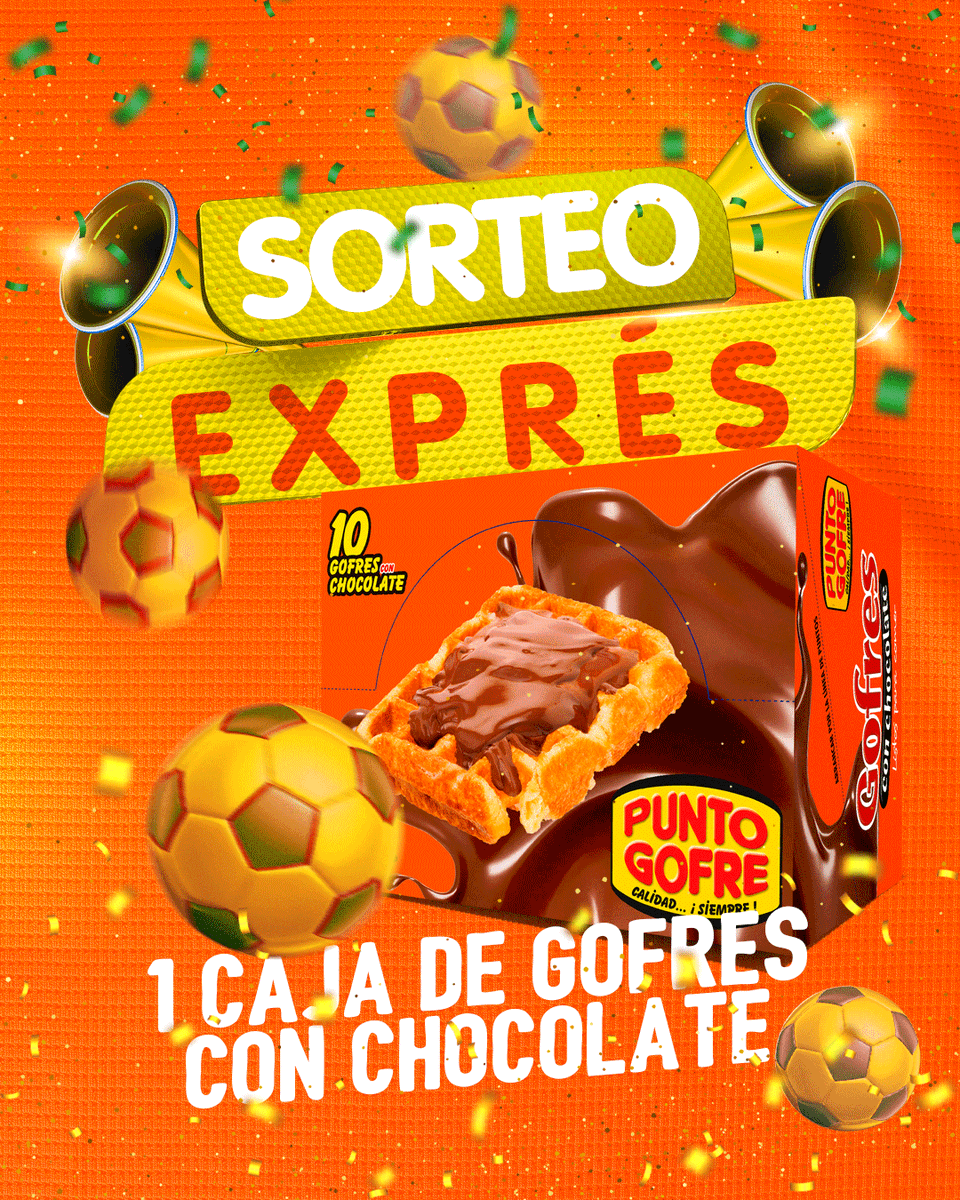 puntogofre's tweet photo. 👉 SORTEO👈Comienza el mundial😁
🇪🇸🆚🇨🇻Mientras España mete gol, tú puedes ganar una caja de 10 gofres con chocolate 🍫

🧇¿Cómo participar?
✅Síguenos
✅RT
✅Comenta: ¿cuántos goles meterá España?
✅Nombra a un amigo

El ganador se anuncia mañana👉16.06🎉

#sorteo #Mundial2026 https://t.co/3lVwg4NN6u
