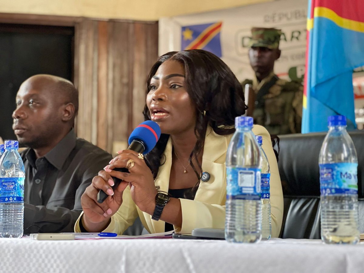 j_itamba's tweet photo. #GOMA AFC/M23 Finance:

« Désormais, aucun opérateur économique ne sera soumis à des taxes supplémentaires au port de Goma pour l’exportation de ses marchandises vers Bukavu ou Uvira  » a annoncé le vice gouverneur chargé des finances Bahati Amani Chadrack lors du café fiscal tenu ce vendredi 12 juin entre l’administration financière et les acteurs économiques.