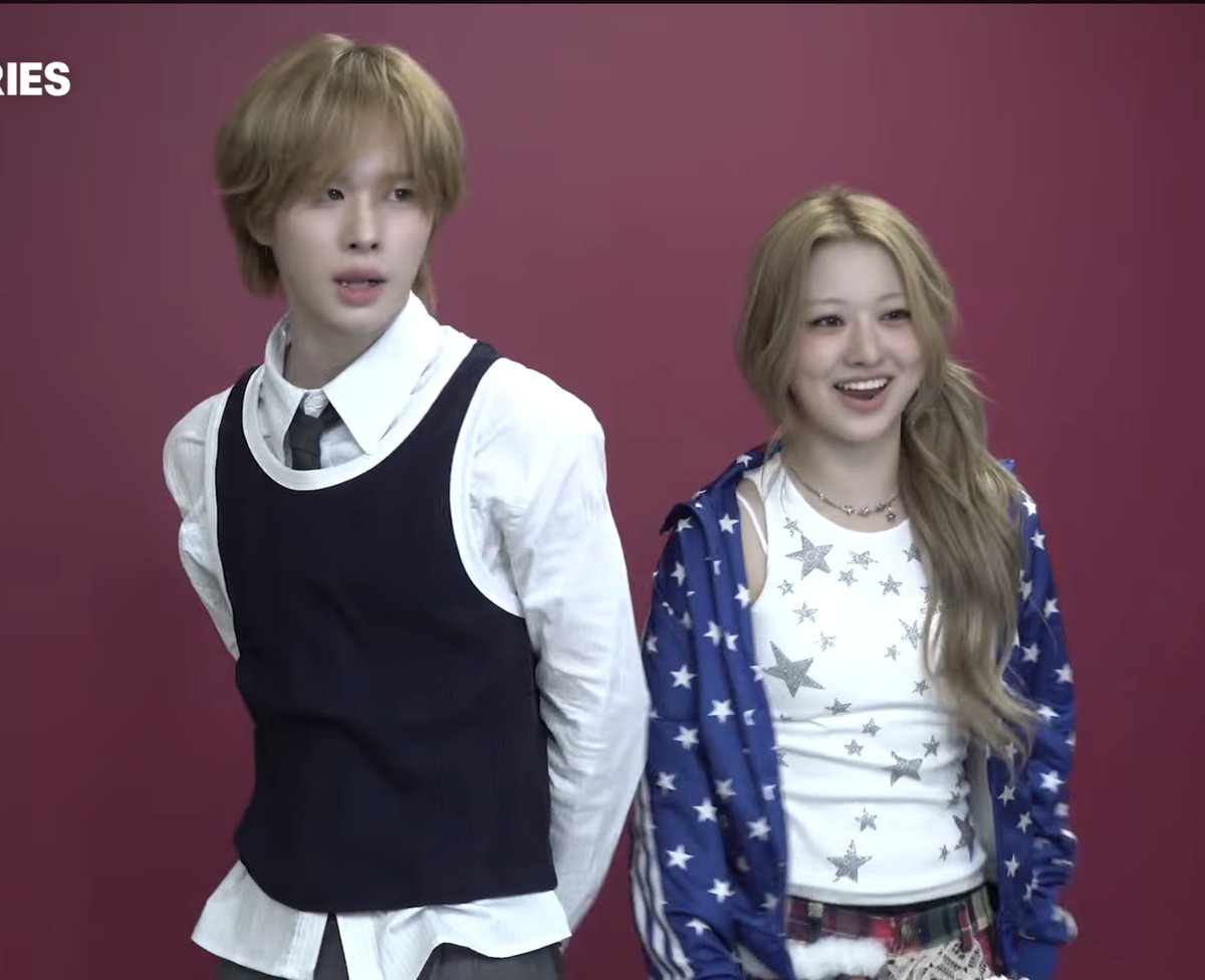 PL0TWS's tweet photo. are you sure kyungmin and haeun are not twins?? https://t.co/Y95ULEKdDT