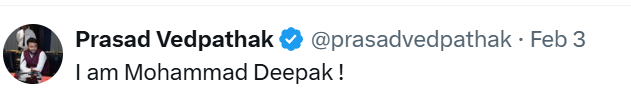 gemsofstupidity's tweet photo. @JMehta65 The guy hating Jains is not Marathi or Hindu but "Mohammad Deepak. Check his other tweets. That's why, Teesta Setalvad supported him. https://t.co/ljZzexMmT5
