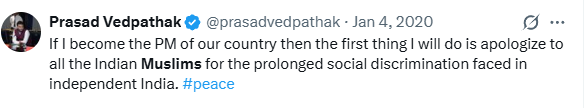 gemsofstupidity's tweet photo. @JMehta65 The guy hating Jains is not Marathi or Hindu but "Mohammad Deepak. Check his other tweets. That's why, Teesta Setalvad supported him. https://t.co/ljZzexMmT5