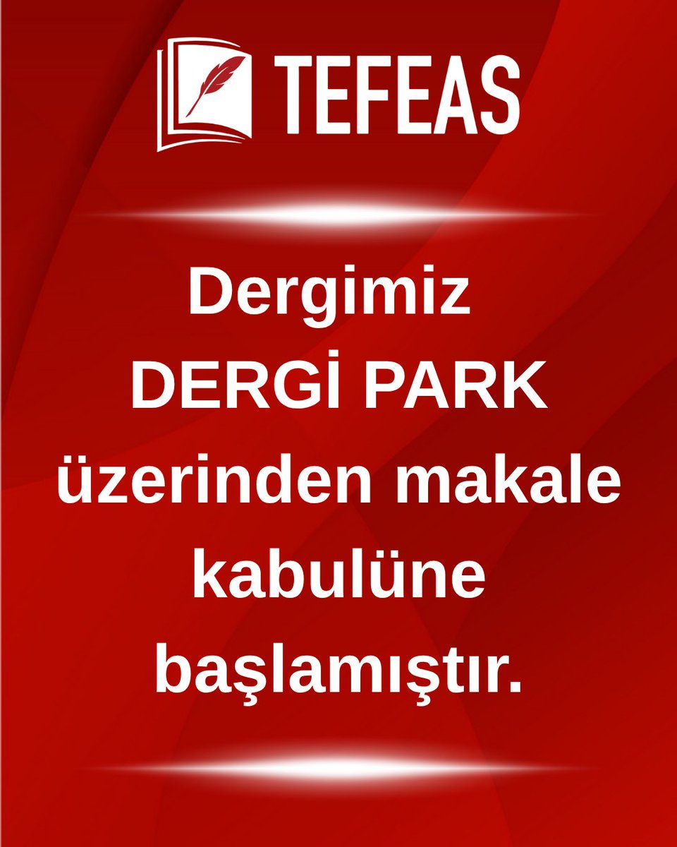 tu_tefeas's tweet photo. Dergimiz 2026 Aralık sayısı için Dergi Park üzerinden makale kabulüne başlamıştır.
https://t.co/UkNwMRuImw

@trakya_univ @trakya_iibf @DergiPark https://t.co/Wg1tBVPXNC