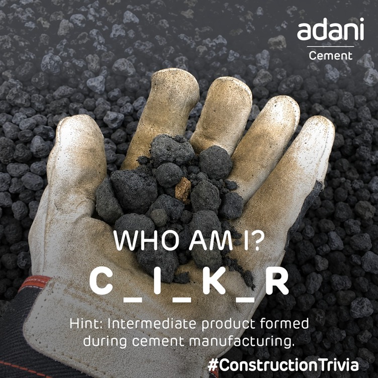 ACCLimited's tweet photo. Can you guess the correct name of this product?
Drop your answers in the comments section and tag 3 of your friends to see if they can answer correctly.
#ThisIsAdaniCement #ConstructionTrivia #BuildingNationsWithGoodness https://t.co/FKqMIzDjEI