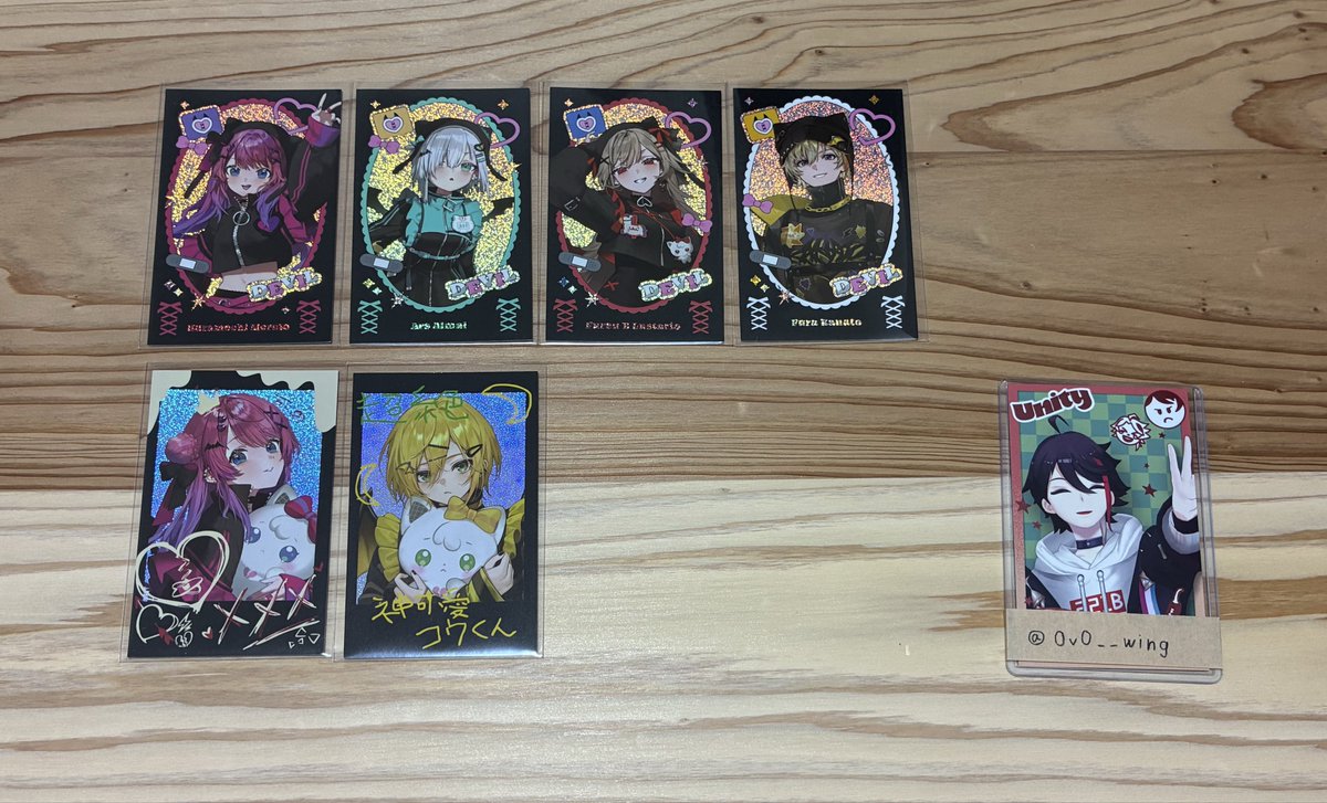 0v0__wing's tweet photo. 【交換】にじさんじ DevilishNightmare Devilish Nightmare ランダム チェキ チェキ風カード

譲 ︎　画像
求 ︎　同種IDカードの方

郵送での交換希望

検索からもお気軽にお声掛けください。
よろしくお願い致します。 https://t.co/19fBafNxYE