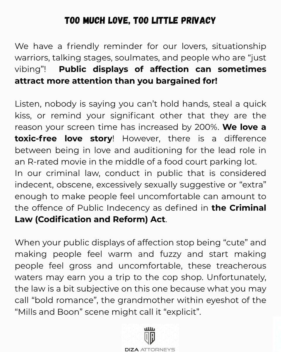 DizaAttorneys's tweet photo. A PSA on PDA #LegalHackFriday #LHF https://t.co/NTBdJTwXy9