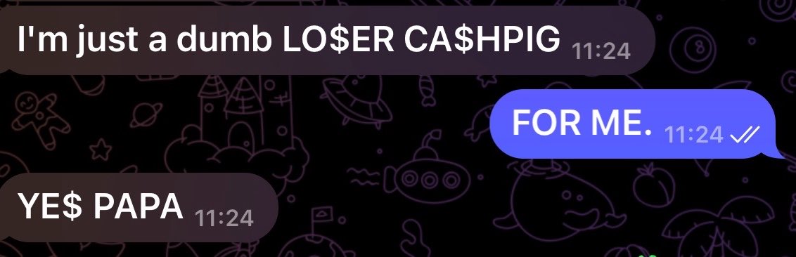 MuskyCASHDAD's tweet photo. You may be owned, but I’ll still figure out a way to make you $UBMIT to this GUT at some point.~

I don’t even need to do anything; my existence is enough for you to drop to your knees, WALLET open, HEAD empty..~

Just look at this “owned” LO$ER.
#findom #furryfindom https://t.co/T4hjNI6o20