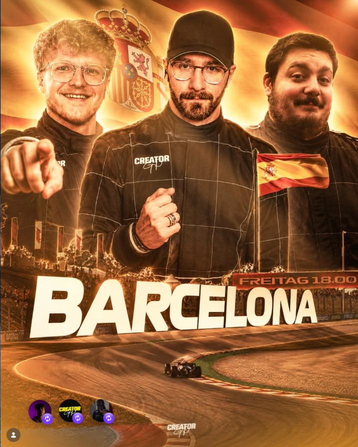 JstLinke's tweet photo. Wir suchen noch einen Fahrer für unseren F1 Creator GP heute (18 Uhr) 

Mit dabei sind CutterLukas, DaveGaming, FormelFranz, KajeMG, Marcel Kiefer und viele weitere 

Meldet euch bei mir, wenn ihr F1 zockt und Streamer seid 👋 https://t.co/vGZJ8rZX23