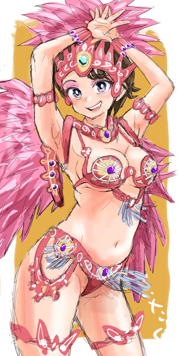 サンバガール107💃完成 
#イラスト #illustration 