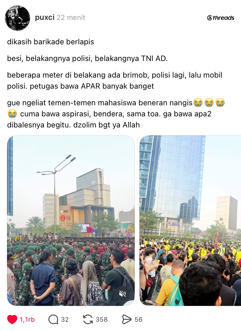 heyfannnnn's tweet photo. bener-bener unbalanced ya Allah😭😭
#demo https://t.co/CC2ZfVxg9N