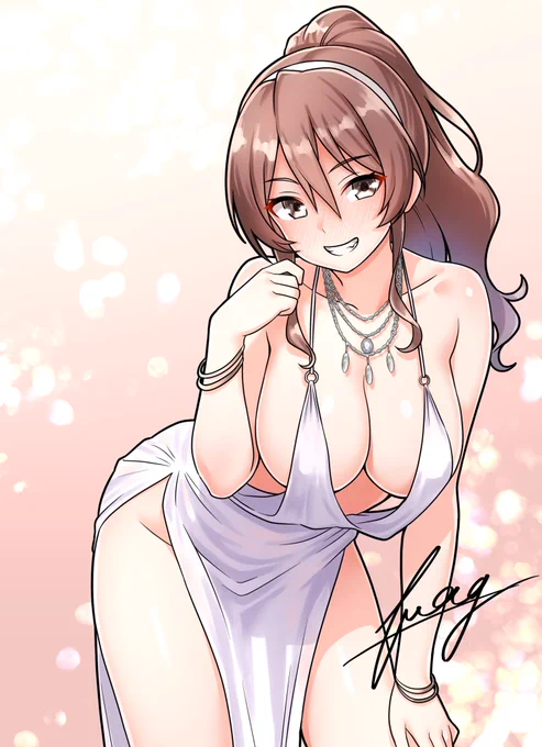 #無言でお気に入りの巨乳を上げる見た人もやる