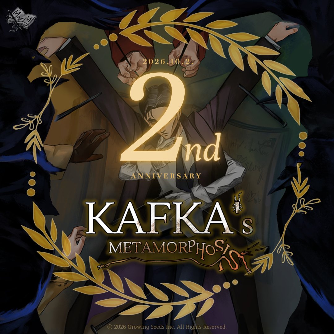 StoryMazM's tweet photo. 🐞
'Kafka's Metamorphosis' has reached its 2nd anniversary since release.

'카프카의 변신'이 출시 2주년을 맞았습니다. https://t.co/eBuEcQS4ue