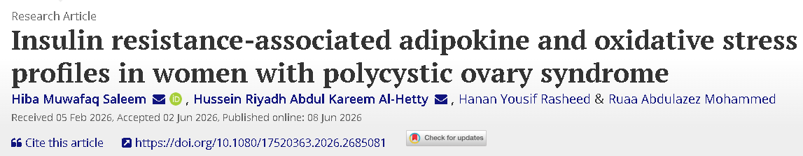 doctorneyro's tweet photo. The findings support the #concept that altered #adipokine levels and #oxidativestress indices may reflect underlying #metabolicdysfunction in #women with #PCOS #PMOS.
https://t.co/brwk83qWrJ https://t.co/lJVhHHteMt