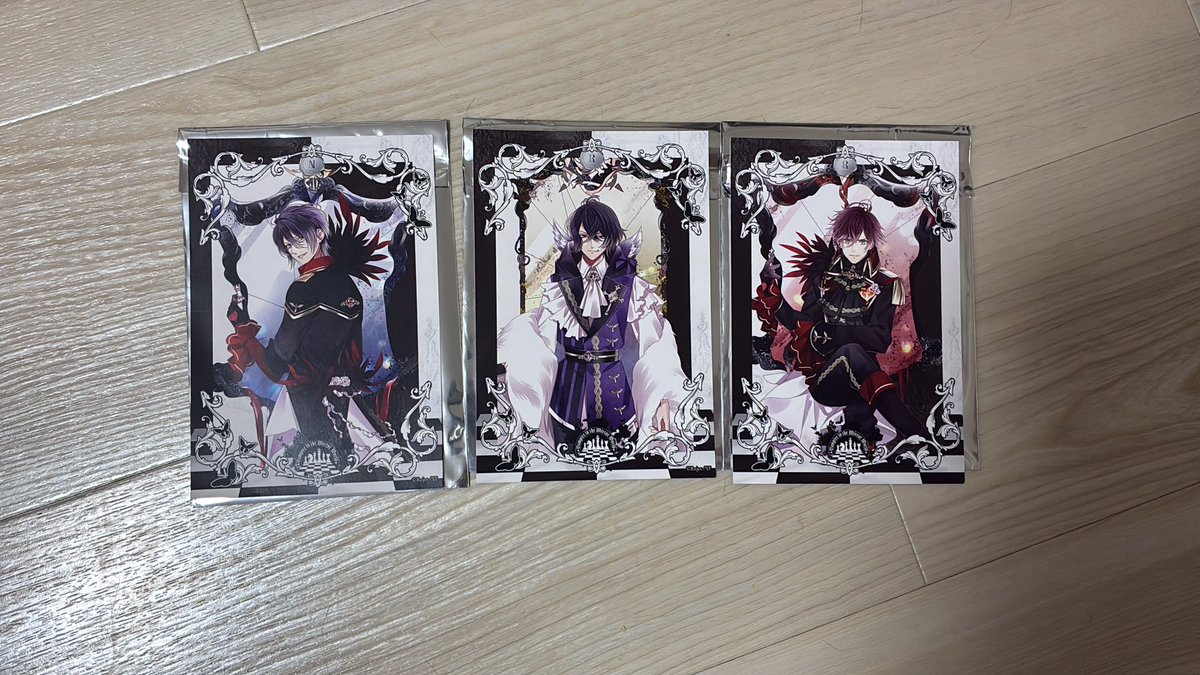 qlm_w's tweet photo. 【交換譲渡】
DIABOLIK LOVERS ディアラバ Vampire in the Mirror World VIMW SSカードくじ

譲:R アヤト キノ N レイジ

求:各種ライトor定価＋送料

どこからでもお気軽にお声かけ下さい。
ライトであれば他のくじでも構いません。 https://t.co/j5ud60HdK8