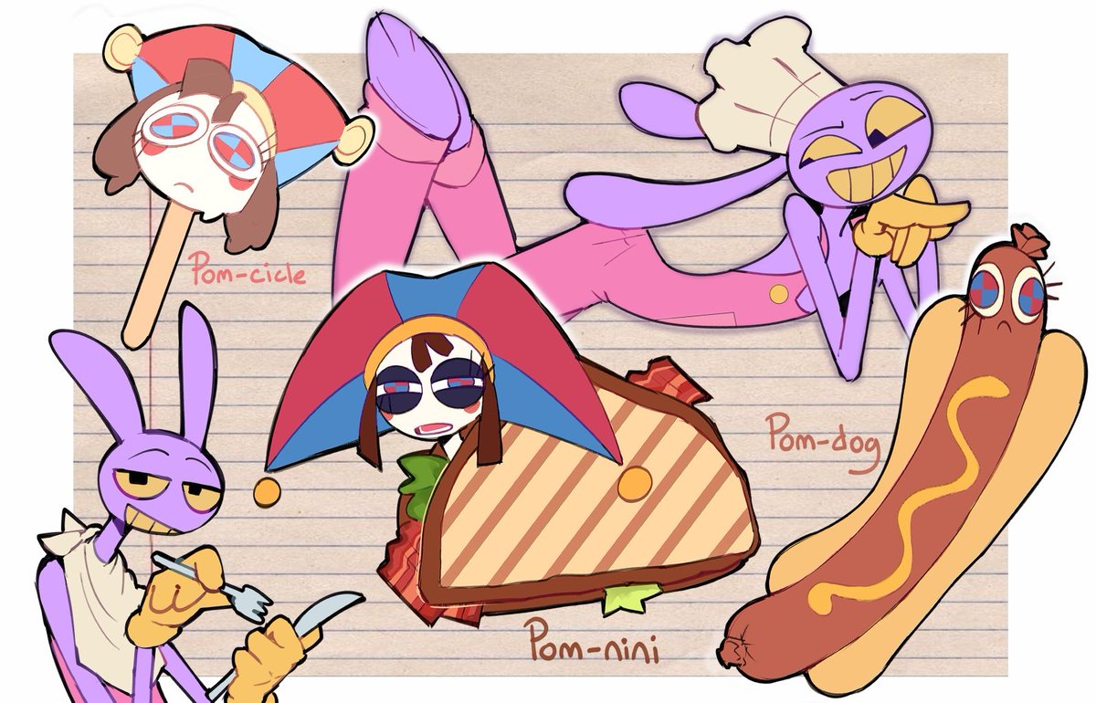 bwompfish's tweet photo. Can you guys tell I was hungry while drawing this #tadc #funnybunny #pomni https://t.co/nd6mqz89Td