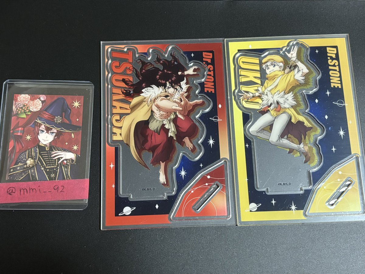 mmi__92's tweet photo. Dr.STONE　交換　ダイソー　DAISO

譲）司、羽京
求）千空、コハク、スイカ、ゼノ

お気軽にお声がけください💙 https://t.co/VrH6HTih0q