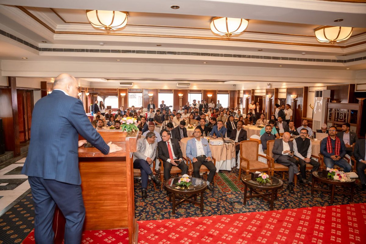 President_NICCI's tweet photo. Pleased to welcome Dr. Pratyush Kumar Kumar, Co-Founder &amp; CEO of Sarvam AI, to NICCI’s session on India-Nepal AI collaboration, hosted with the Embassy of India in Nepal and AIDIA.

@pratykumar | @IndiaInNepal | @SarvamAI | @AIDIAASIA | @nicci_1994 https://t.co/iDL7rJQfPB