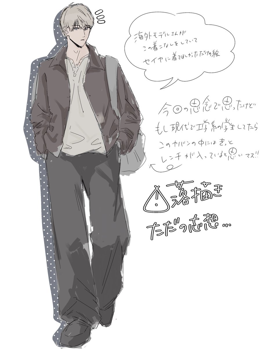 Ta1_ta1_2's tweet photo. 🌟 全身描くのも服描くのも苦手😄 https://t.co/jmhLfozXLk