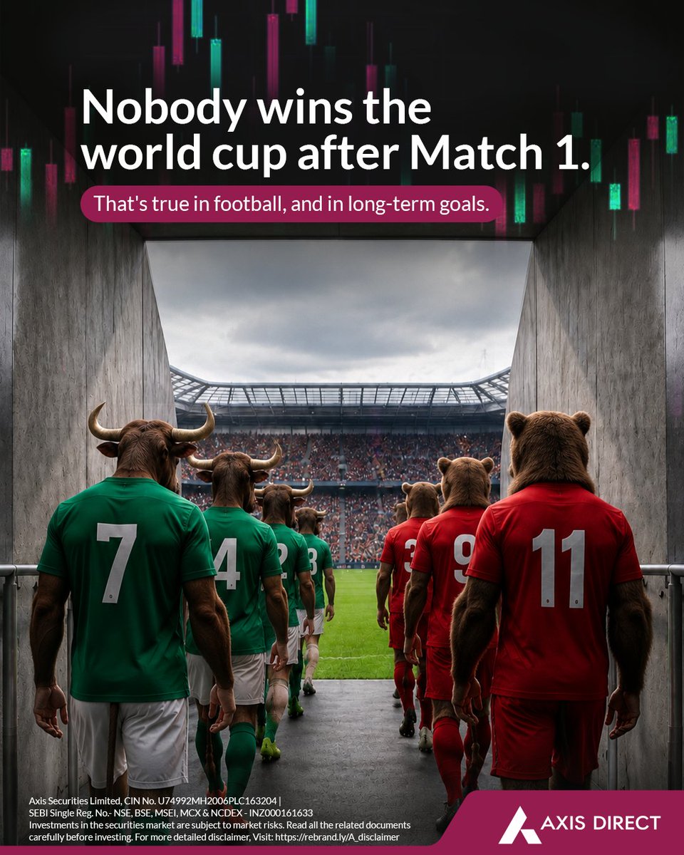 AxisDirect_In's tweet photo. One good match doesn't make a champion.
The outcome of a season isn't decided by a single performance.
It comes from staying disciplined, showing up consistently, and keeping sight of the bigger picture.
#AxisDirect #InvestedInYou #FIFAWorldCup #FIFA2026 #FIFAWorldCup2026 https://t.co/tR47OjmOos