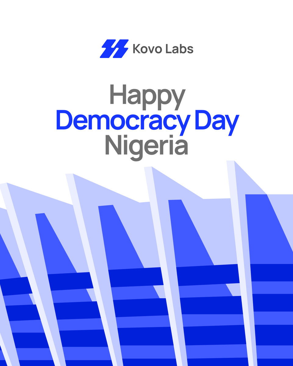 KovoLabsHQ's tweet photo. Democracy says you get a vote.
Entrepreneurship says you get a shot.

Both are about choosing your own future.

Today we celebrate the freedom to build.
And those who are bold enough to actually do it.

Happy Democracy Day from the Kovo Labs team. 🗳️

#DemocracyDay  #KovoLabs https://t.co/XopPC9UyOC