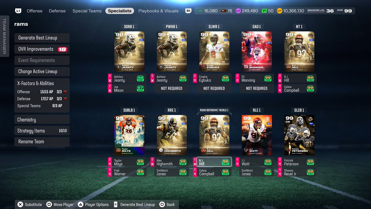 jamaldarell's tweet photo. @TapXMikey @Dezmond35 @CallMeMeech_ @i_FlippDinero @King_Matikal @SwiftYouTube_ @Moshimadden @Chuflocka @ZANmadden 

100 Colts
100 Steelers
100 Cowboys
100 49ers

We pulled it off. This is end game. 
Back to the beta tmrw. https://t.co/uwB4AIxc0P