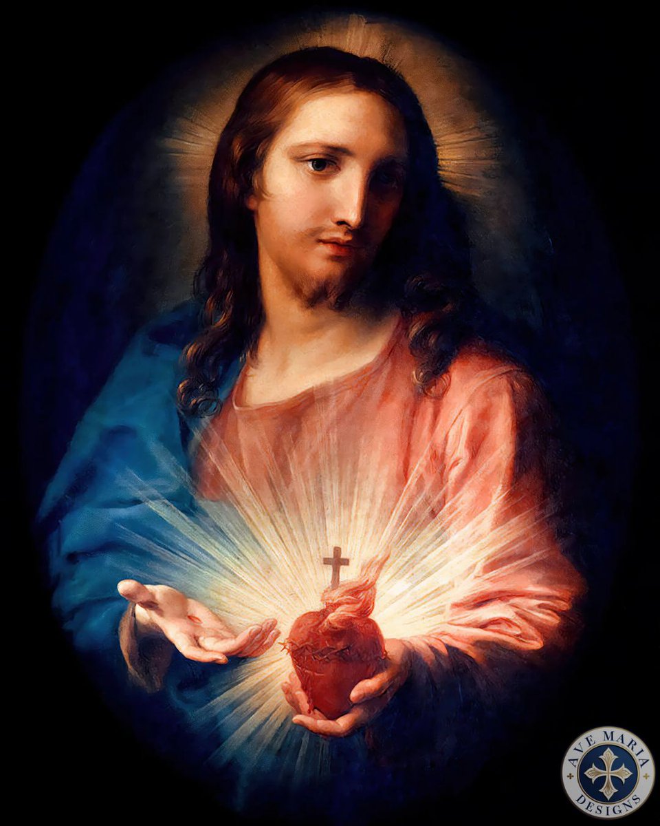 AveMariaShopCA's tweet photo. 🖼️ Sacred Heart of Jesus (1767), Pompeo Batoni
📍 Church of the Gesù, Rome

May this sacred image deepen your trust in Our Lord and draw you closer to the Heart that loves without measure. https://t.co/39l8MZfTGC