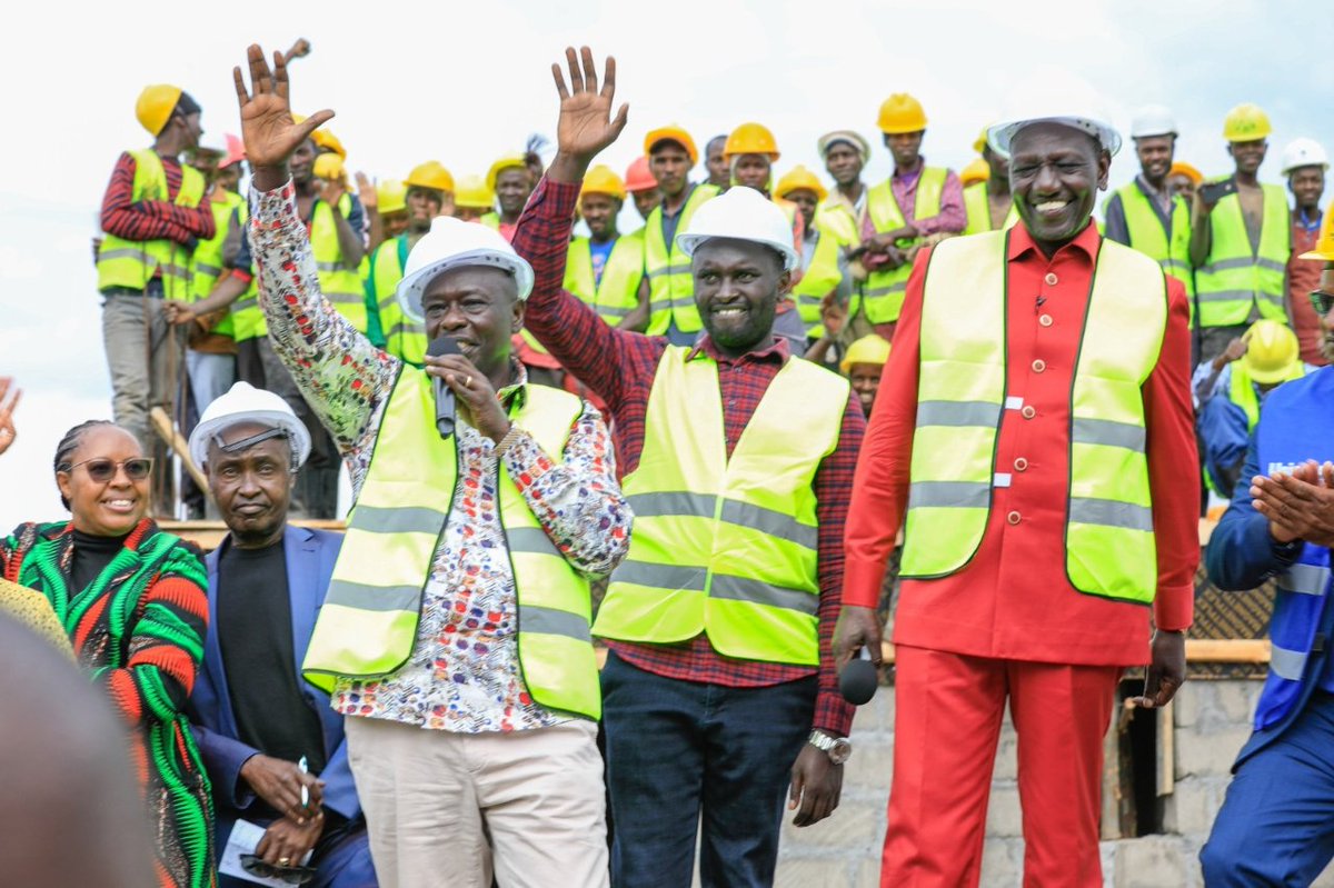 LewisMenya's tweet photo. Rigathi Gachagua once argued that Affordable Housing would improve lives while creating employment opportunities. Today he challenges the same project despite having publicly supported it for months. Affordable Housing program ZeroSlums #RigathiDoubleSpeak https://t.co/6L9R5HRmzp
