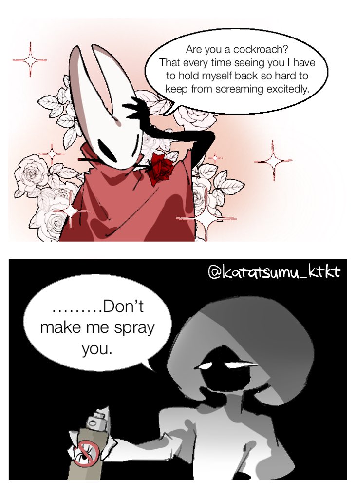 katatsumu_ktkt_'s tweet photo. *These doodles are kinda out of characters and more like Hornet when she’s controlled by some horny stupid gay players rather than herself in canon plot https://t.co/7Yqw44TJyh