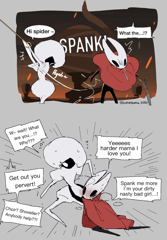 katatsumu_ktkt_'s tweet photo. *These doodles are kinda out of characters and more like Hornet when she’s controlled by some horny stupid gay players rather than herself in canon plot https://t.co/7Yqw44TJyh